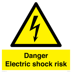 Danger Electric shock risk